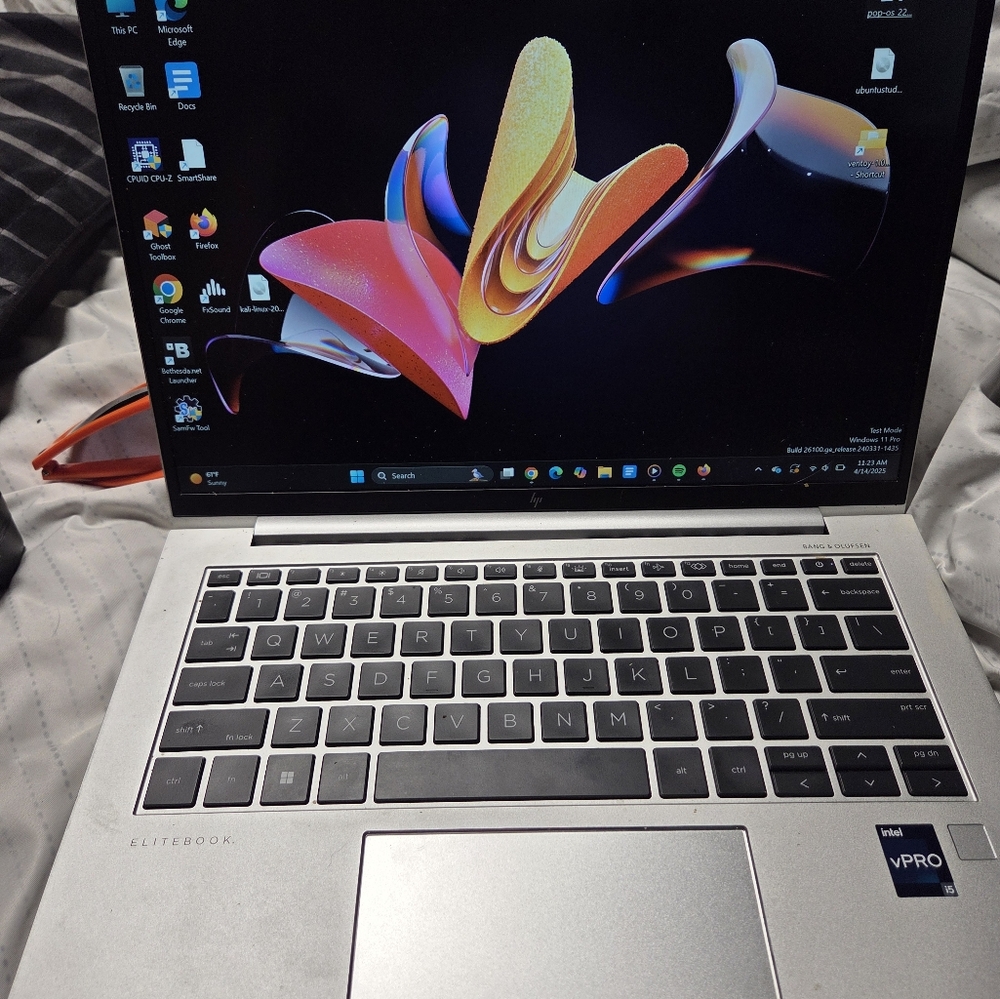 HP Silver Laptop with Sleek Design and Vibrant Display